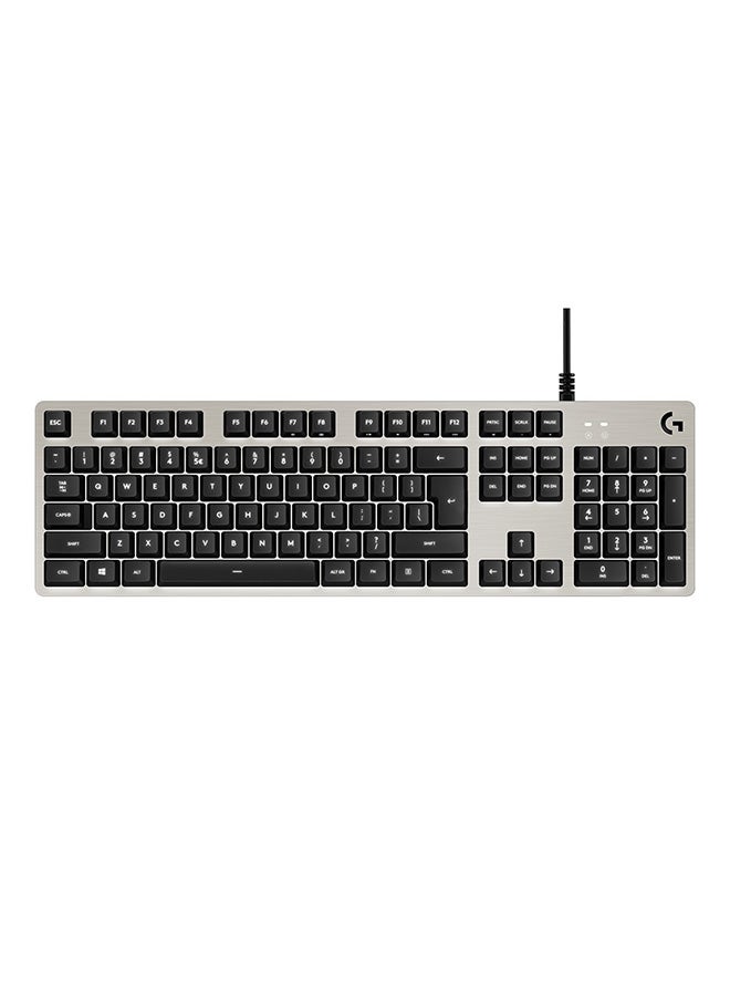 لوجيتيك - Logitech G413 Mechanical Gaming Keyboard Romer-G with USB Pass-Through - Silver, US International Layout - Image 1