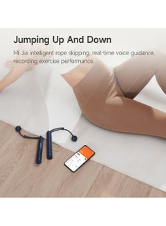 شاومي Smart Jump Rope Digital Counter With Apps Control for Sport Fitness Exercise 3 Meter Cable-Dark Blue 3meter  - Image 5