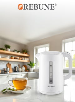ريبون Electric Kettle – Hot Water in Seconds 2.2 L 2200 W RE-1-116 white  - Image 3