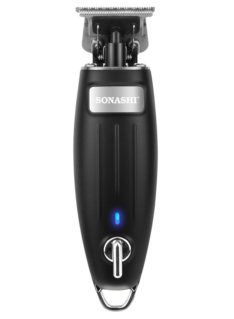 SONASHI - 7-In-1 Hair Styler 550W With Rechargeable Hair Clipper 5W Combo | Styler With Detachable Brushes And 3 Hours Continuous Working Clipper | Gifts For Men Women | Shs-3034 Blue/Grey And Shc-1054 Black - Image 1