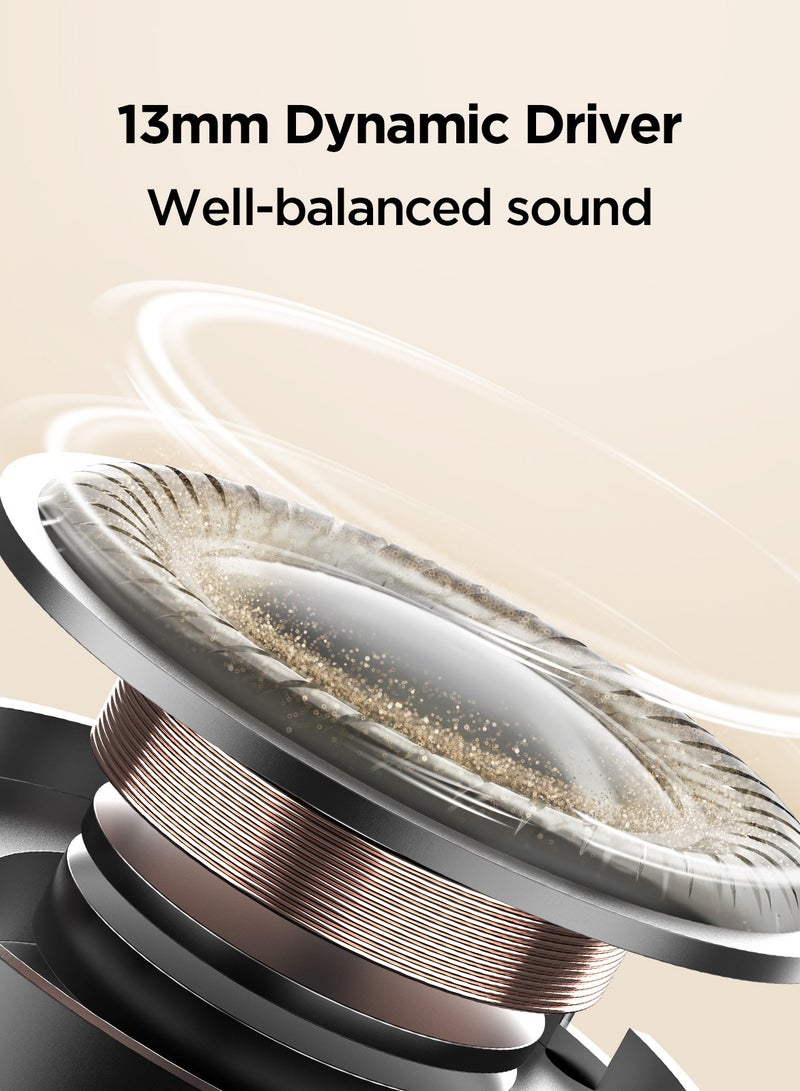 1 مور سماعات أذن لاسلكية Q10، بلوتوث 5.3، نصف داخل الأذن، 26 ساعة وقت تشغيل، مقاومة للماء IPX4 - Image 4