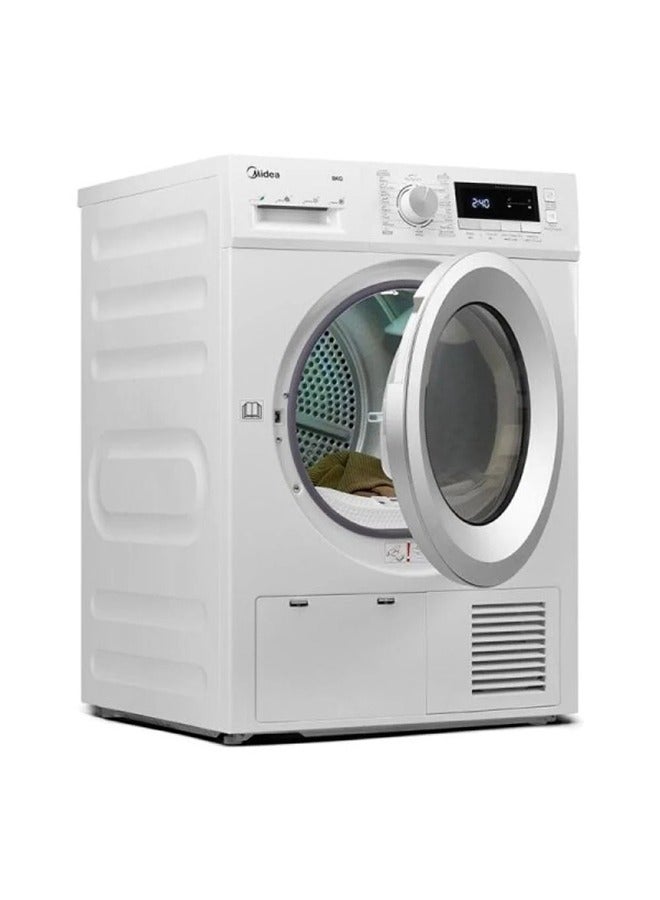 Midea Tumble Dryer - Front Load - 16 Programs - Made in China - 8 kg MDG80C White  - Image 3