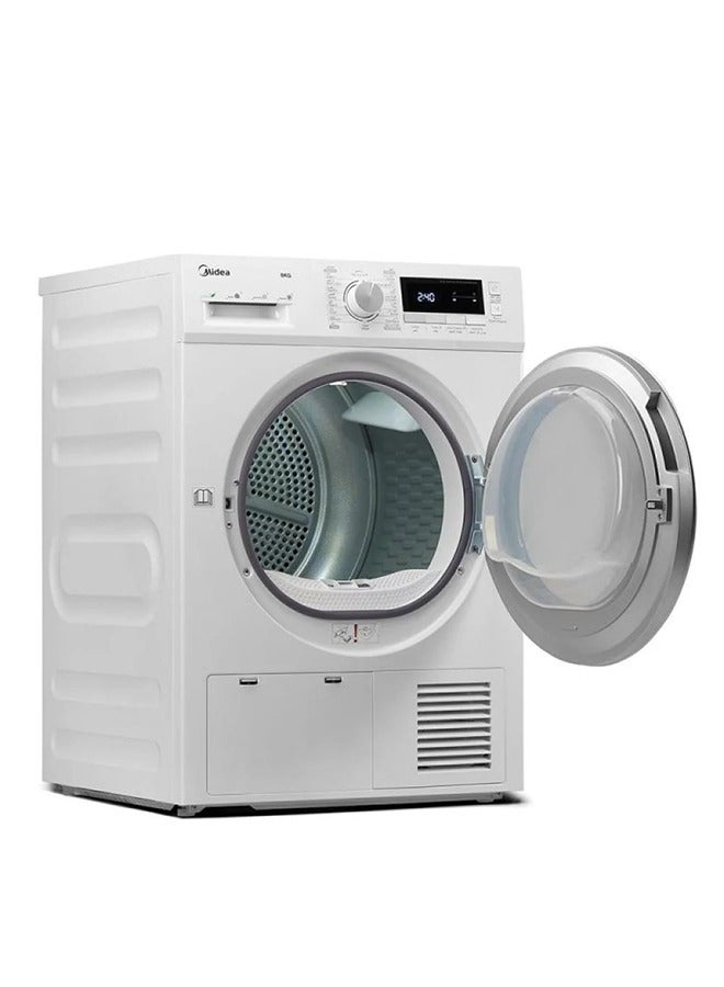 Midea Tumble Dryer - Front Load - 16 Programs - Made in China - 8 kg MDG80C White  - Image 2