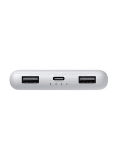 Xiaomi 10000 mAh Power Bank Lite, 22.5W Fast Charging, USB-C & 2 USB Ports - Light Gray  - Image 4
