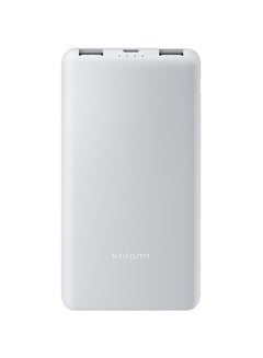 Xiaomi 10000 mAh Power Bank Lite, 22.5W Fast Charging, USB-C & 2 USB Ports - Light Gray  - Image 2