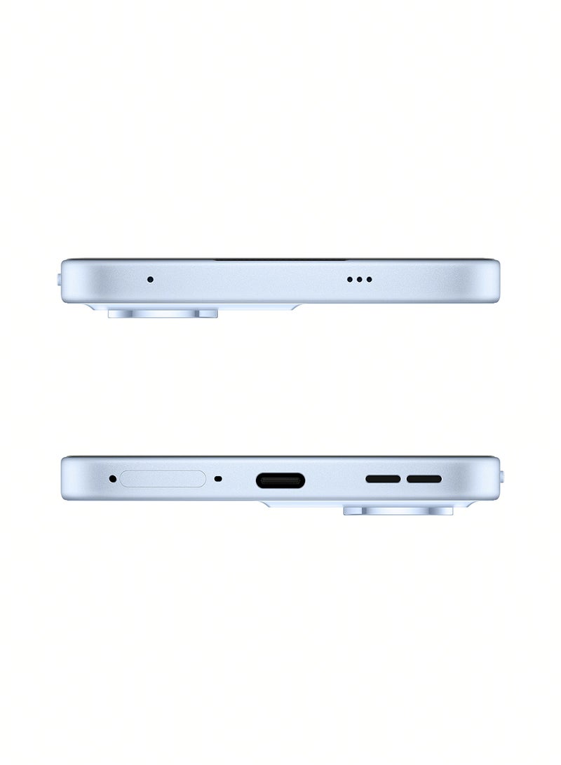 أوبو - Reno13F Dual SIM Skyline Blue 12GB RAM 512GB 5G - Middle East Version With Gift SHKOD AirLits5 Pro - Image 1