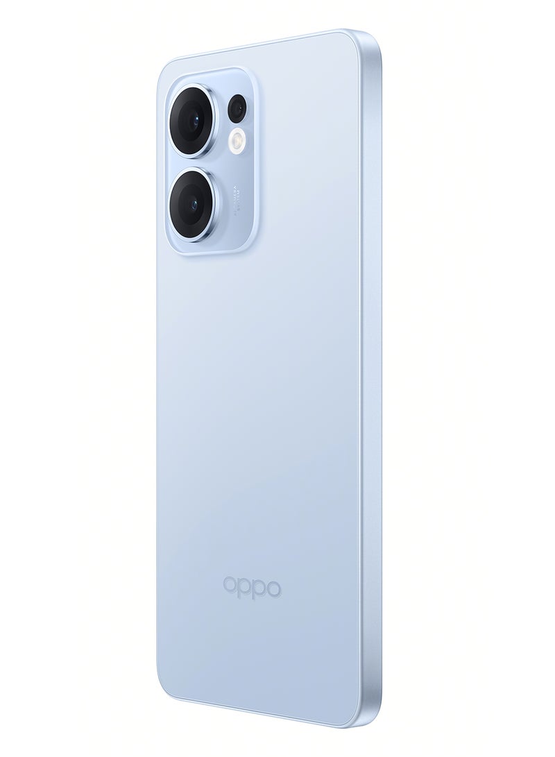 أوبو - Reno13F Dual SIM Skyline Blue 12GB RAM 512GB 5G - Middle East Version With Gift SHKOD AirLits5 Pro - Image 1