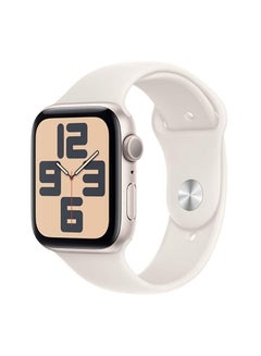 Watch Se Gps 44Mm Starlight Aluminium Case With Starlight Sport Band  Sm White