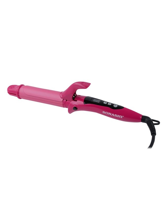 سوناشي - 2 In 1 Hair Curler 45W With Rechargeable Hair Clipper 3W Combo | Curler With Led Display And Clipper With Continuous 3 Hours Working | Gifts For Men Women | Shc-3005 Pink And Shc-1044N Black - Image 1
