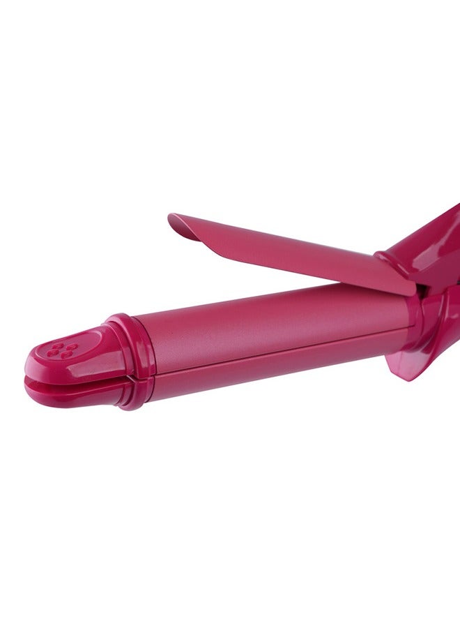 سوناشي - 2 In 1 Hair Curler 45W With Rechargeable Hair Clipper 3W Combo | Curler With Led Display And Clipper With Continuous 3 Hours Working | Gifts For Men Women | Shc-3005 Pink And Shc-1044N Black - Image 1