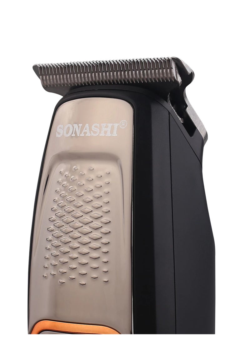 سوناشي - 2 In 1 Hair Curler 45W With Rechargeable Hair Clipper 3W Combo | Curler With Led Display And Clipper With Continuous 3 Hours Working | Gifts For Men Women | Shc-3005 Pink And Shc-1044N Black - Image 1