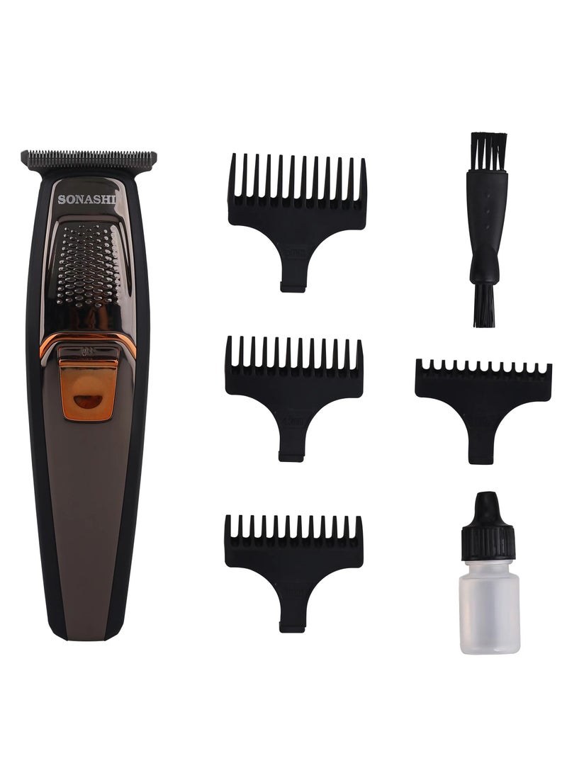 سوناشي - 2 In 1 Hair Curler 45W With Rechargeable Hair Clipper 3W Combo | Curler With Led Display And Clipper With Continuous 3 Hours Working | Gifts For Men Women | Shc-3005 Pink And Shc-1044N Black - Image 1