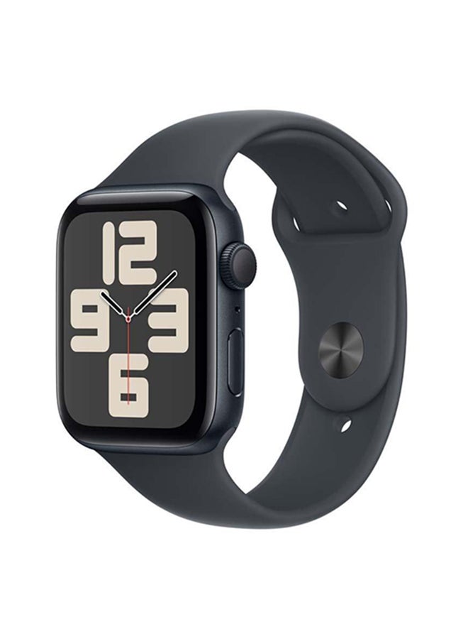 Apple - Watch Se Gps 44Mm Midnight Aluminium Case With Midnight Sport Band  Sm Black - Image 1