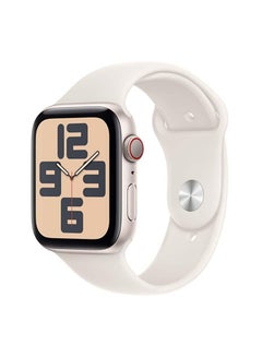 Apple Watch Se Gps  Cellular 44Mm Starlight Aluminium Case With Starlight Sport Band  Ml White  - Image 1