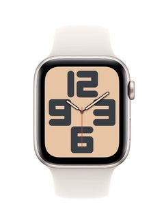 Apple Watch Se Gps  Cellular 44Mm Starlight Aluminium Case With Starlight Sport Band  Ml White  - Image 2