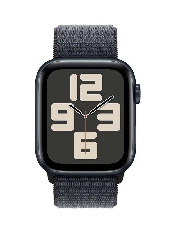 Apple - Watch Se Gps  Cellular 44Mm Midnight Aluminium Case With Ink Sport Loop Black - Image 1