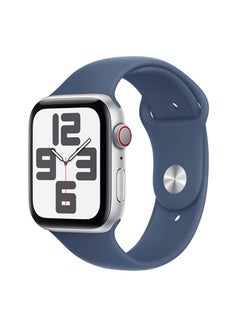 Apple Watch Se Gps  Cellular 40Mm Silver Aluminium Case With Denim Sport Band  Sm Blue  - Image 1