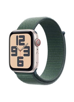 Apple Watch Se Gps  Cellular 40Mm Starlight Aluminium Case With Lake Green Sport Loop Green  - Image 1