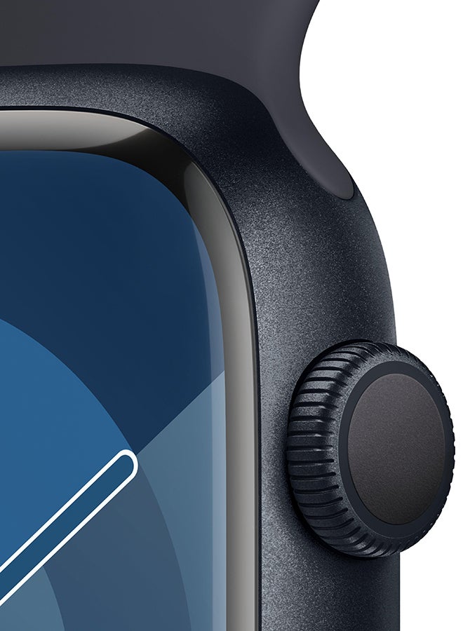 Apple - Watch Series 9 Gps 41Mm Midnight Aluminium Case With Midnight Sport Band Blue - Image 1