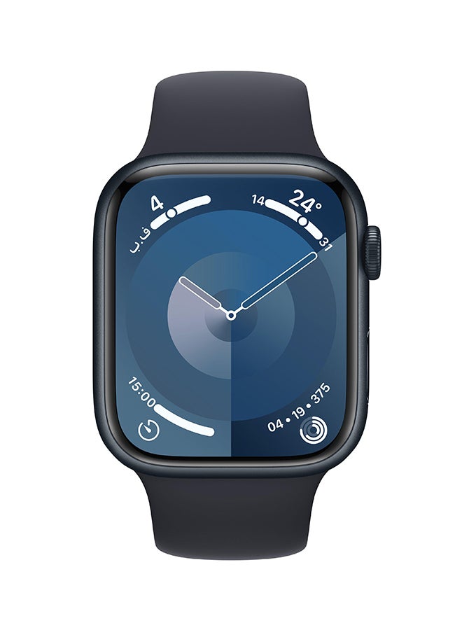 Apple - Watch Series 9 Gps 41Mm Midnight Aluminium Case With Midnight Sport Band Blue - Image 1