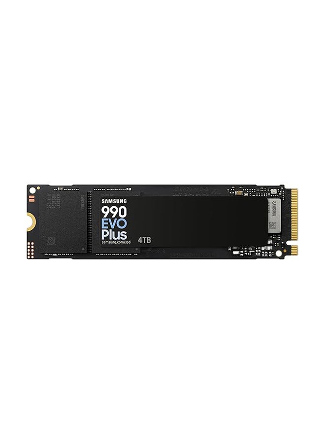 Samsung - 4 TB 990 EVO Plus NVMe M.2 SSD 4TB, PCIe 4.0 x4 / PCIe 5.0 x2, NVMe 2.0 (2280), 7250MB/s Read, 6300MB/s Write, Internal SSD for Gaming and Graphics Editing, MZ-V9S4T0BW 4 TB - Image 1