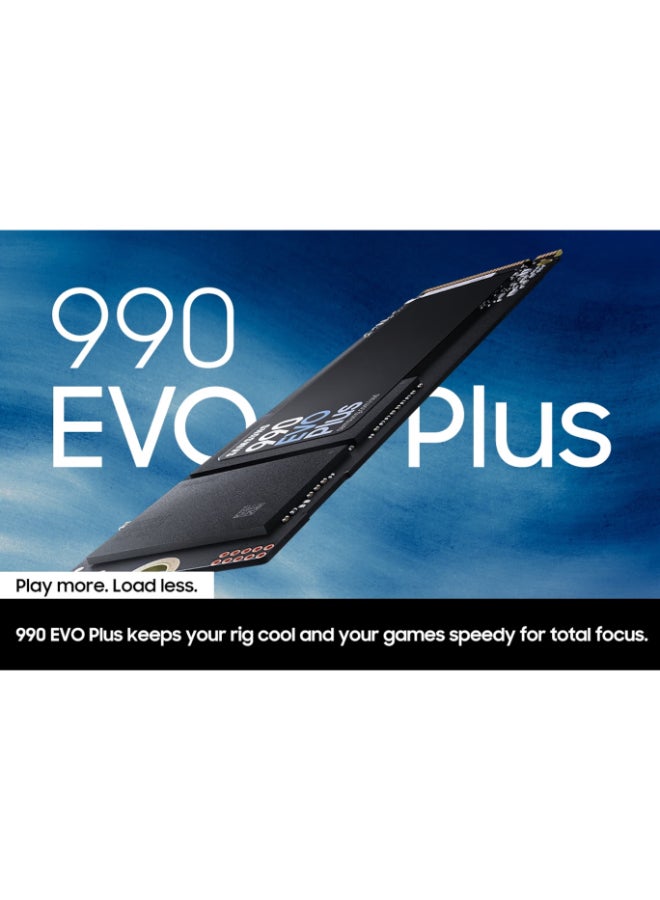 Samsung 2 TB 990 EVO Plus NVMe M.2 SSD 2TB, PCIe 4.0 x4 / PCIe 5.0 x2, NVMe 2.0 (2280), 7250MB/s Read, 6300MB/s Write, Internal SSD for Gaming and Graphics Editing, MZ-V9S2T0BW 2 TB - Image 4