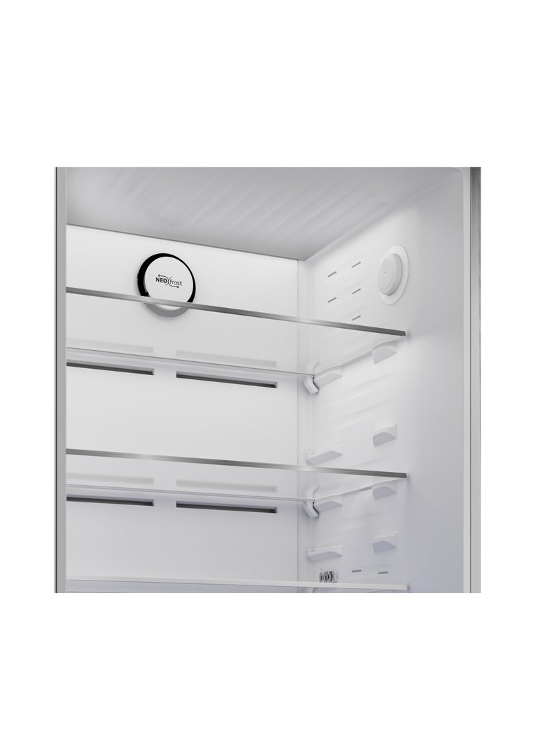 Beko - Refrigerator, 367 Liters, Top Freezer, Inverter, No Frost, RDNE420K02DXISEG 367 L RDNE420K02DXISEG Silver - Image 1