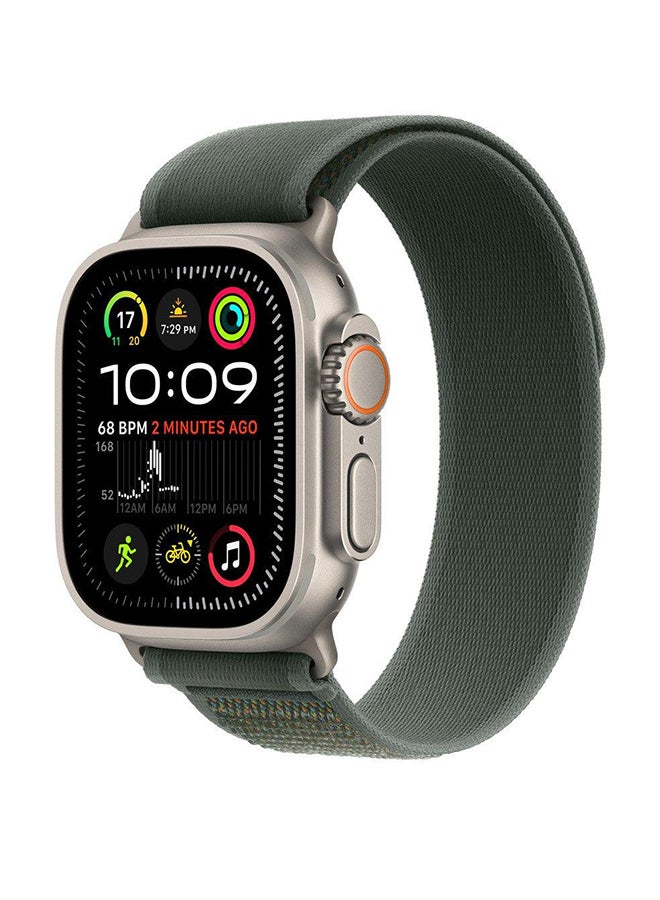 Apple 49Mm Green Trailloop Ml Natural Titanium Finish Black  - Image 2