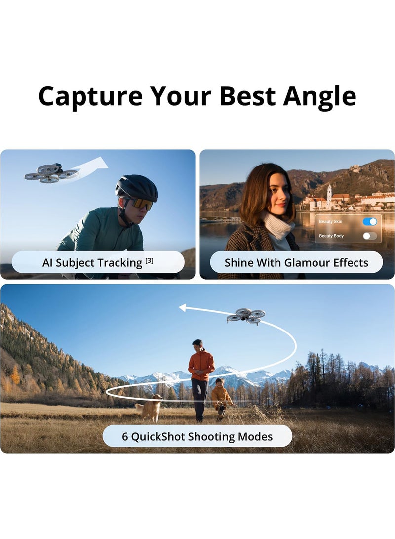 dji - Flip With RC 2 Screen Remote Controller, Follow Me Drone With 4K UHD Camera for Adults, Under 249 g, 3-Axis Gimbal Stabilization, 13km Video Transmission, Palm Takeoff, 31-Min Flight Time - Image 1