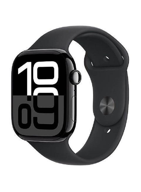 Watch Series 10 Gps  Cellular 46Mm Jet Black Aluminium Case With Black Sport Band  Sm Black