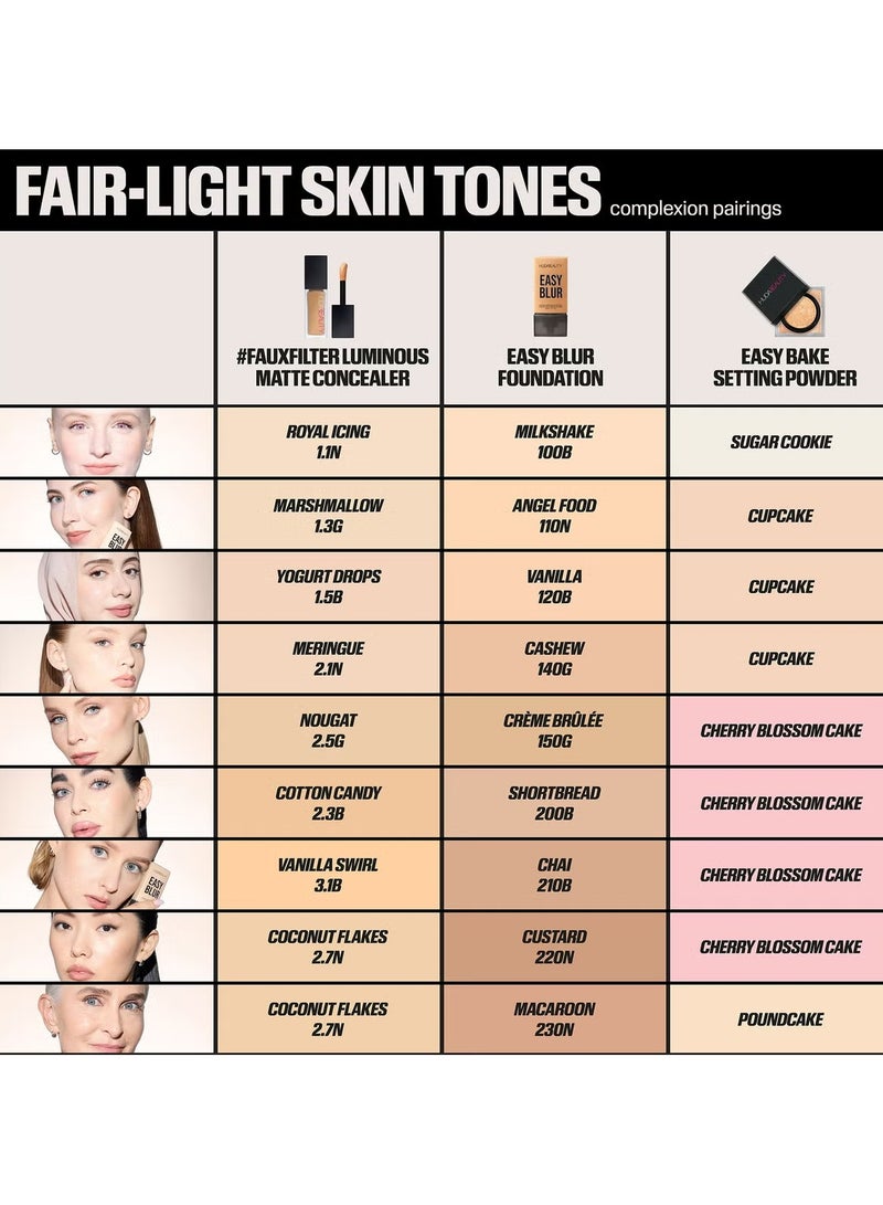 هدى بيوتي - Easy Blur Foundation 100B Milkshake - Image 1