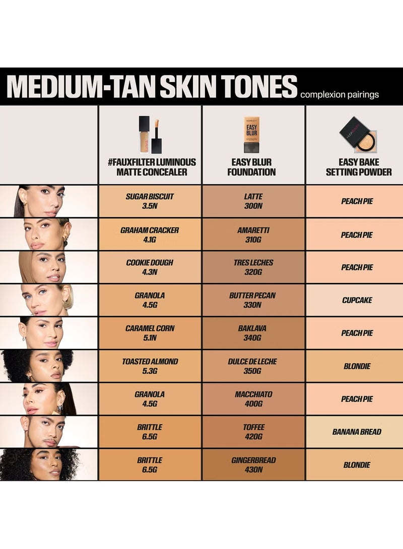 هدى بيوتي - Easy Blur Foundation 420G Toffee - Image 1