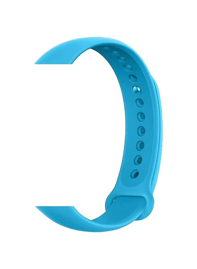 Xiaomi Band TPU Strap Compatible with Band 8 - Aqua Blue (Model BHR7314GL) Aqua Blue - Image 1