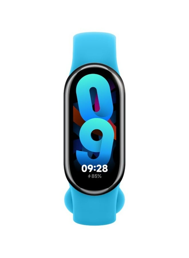 Xiaomi Band TPU Strap Compatible with Band 8 - Aqua Blue (Model BHR7314GL) Aqua Blue - Image 3