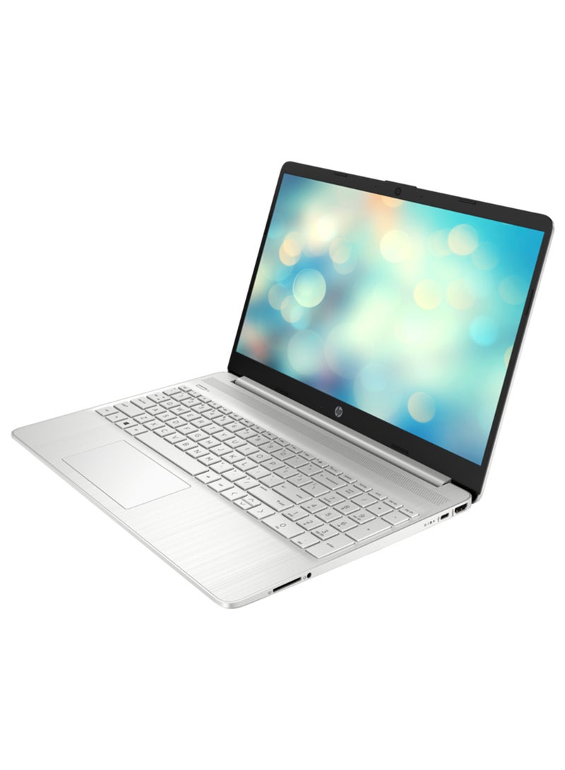 HP - 15s-FQ5066TU (Upgraded Version) Laptop With 15.6-Inch Display, Core i5-1235u Processor/16GB RAM/1TB SSD/Intel Iris XE Graphics/Windows 11 With (Upgraded Version) Laptop Bag + Mouse English/Arabic Silver - Image 1