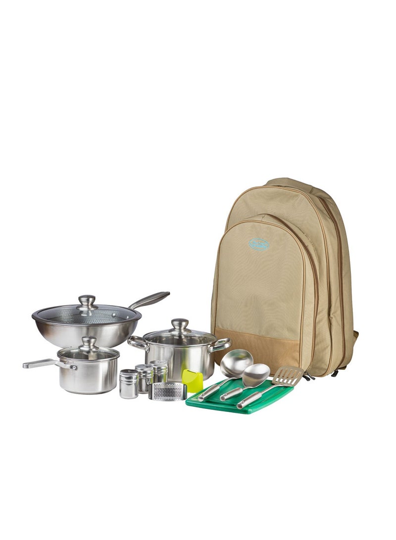 AL RIMAYA Alrimaya Outdoor Cooking Kit With Bag 42×22×57 سمcm  - Image 1