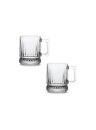 Pasabahce Elysia 2 Piece Coffee and Tea Mug Set – 250 ml- Turkey Made Clear - pnsku/N70143683V/45/_/1737025199/f8d9da3d-d745-41ef-9f2e-cb4b0ff9ce80