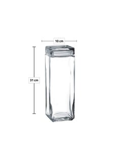 Pasabahce Pasabahce Spaghetti Glass Jar Landmark with Airtight Glass Lid 2750ml -Turkey Made Clear  - Image 5