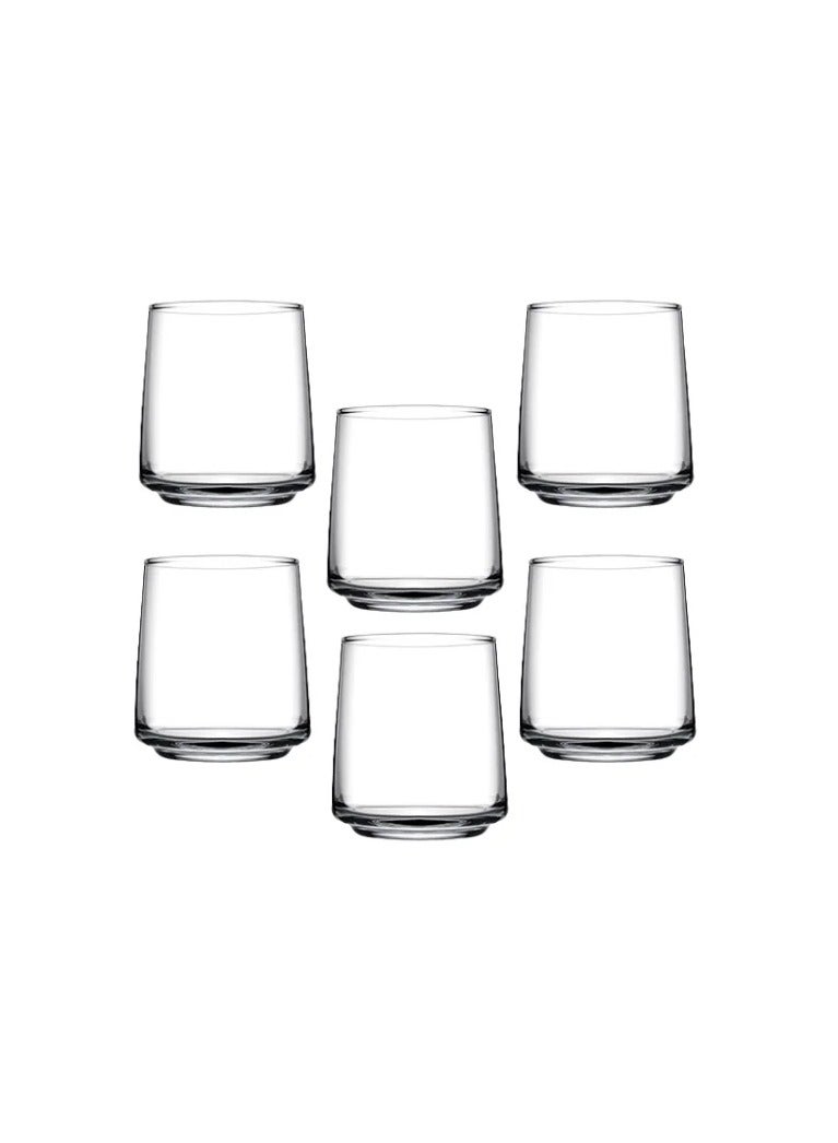 باساباتشي Pasabahce Tokio 6 Piece Old Fashion Glass, Set of – 270 ml, Turkey Made Clear  - Image 1