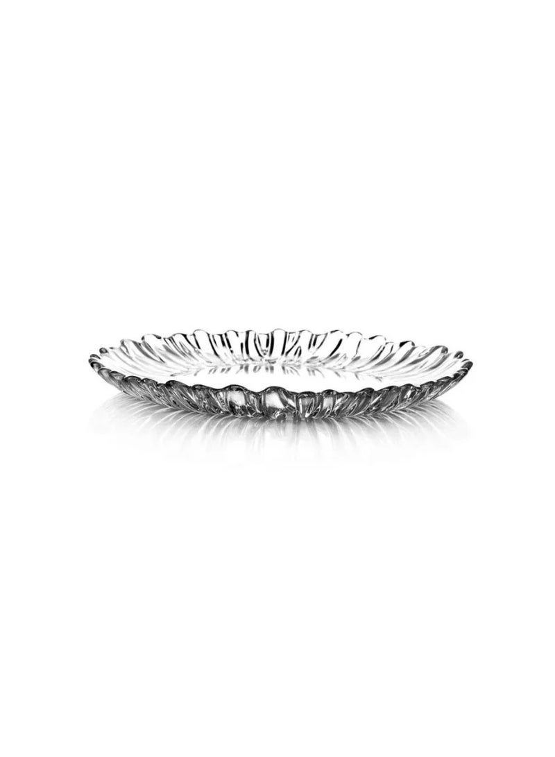 باساباتشي Pasabahce Aurora 6 Piece Cake Glass Plates set 20.5cm-Turkey Made Clear  - Image 4