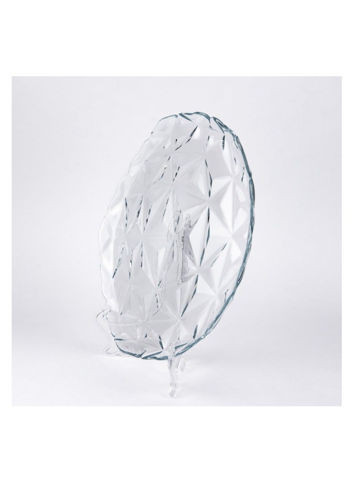 باساباتشي Pasabahce 6 Piece Dinner Glass Plate Estrella Set-28cm- Turkey Made Clear  - Image 5