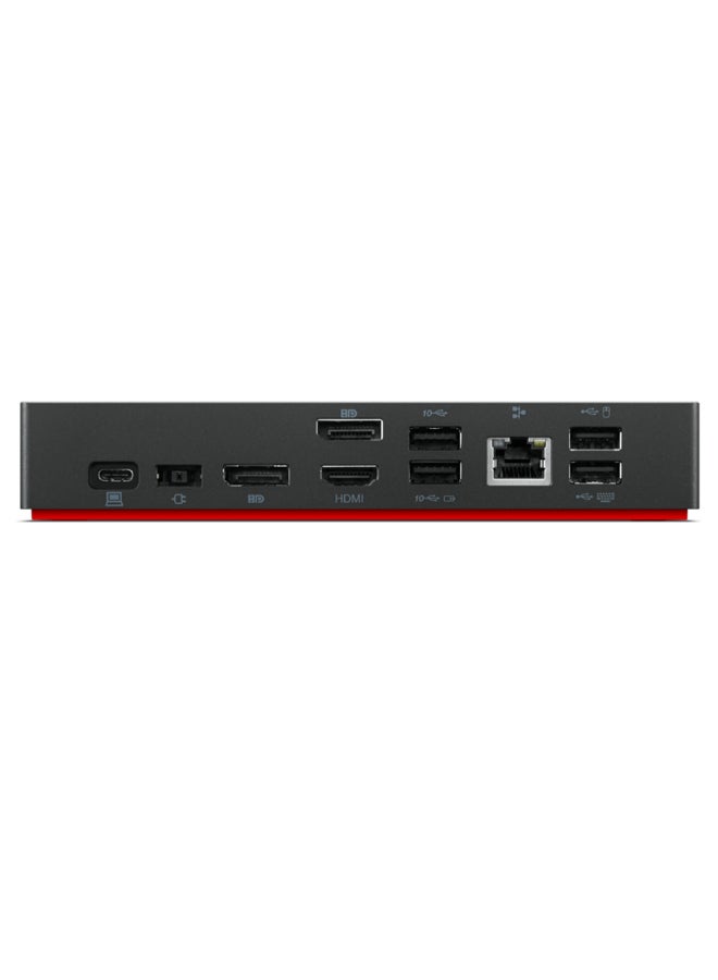 لينوفو ThinkPad Universal Wired Docking Station/Port, USB-C 3.0 (3.1 Gen 1) 40AY0090UK | Black  - Image 4