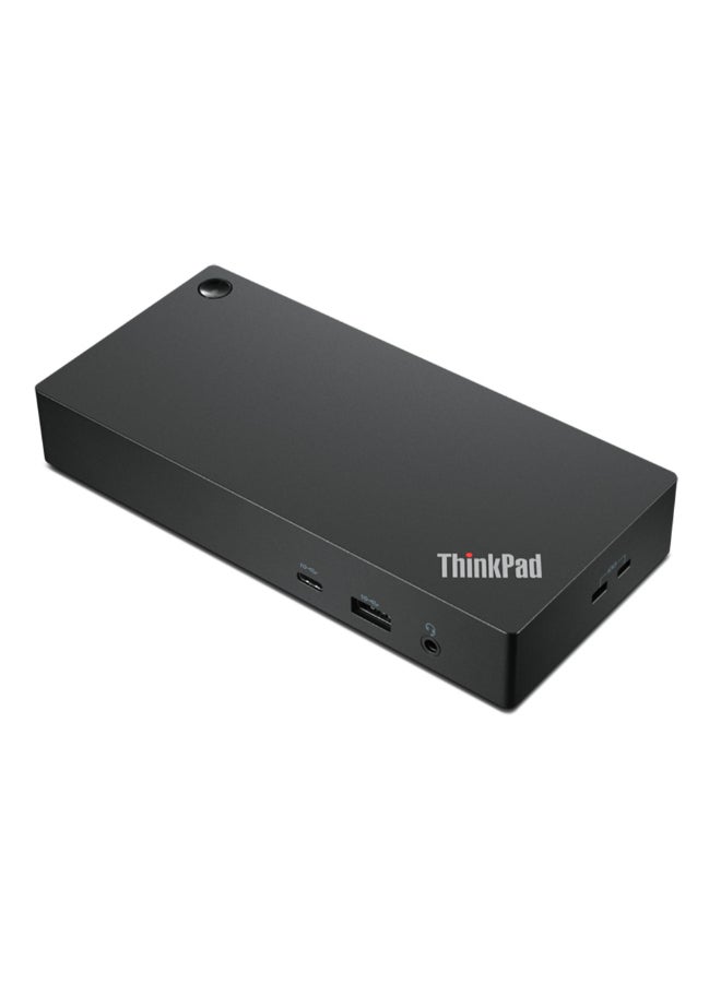 لينوفو ThinkPad Universal Wired Docking Station/Port, USB-C 3.0 (3.1 Gen 1) 40AY0090UK | Black  - Image 1