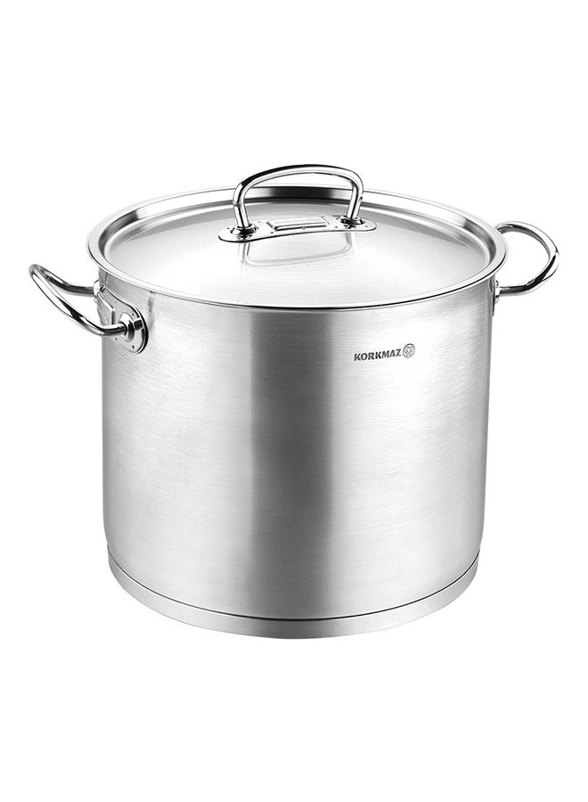 كوركماز Korkmaz Proline Extra Deep Casserole 28X24 Cm / 14.5 Lt Silver 