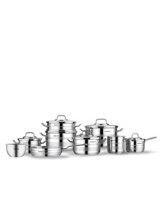 Korkmaz Astron 15pc Cookware set | Stainless Steel Pots And Pans Set | Induction Cooking Set - KA2057 Silver - pnsku/N70143798V/45/_/1737029397/5213417d-5cbe-4f2f-b921-975654767fe3