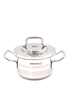 Korkmaz Korkmaz Astron 15pc Cookware set | Stainless Steel Pots And Pans Set | Induction Cooking Set - KA2057 Silver  - Image 3