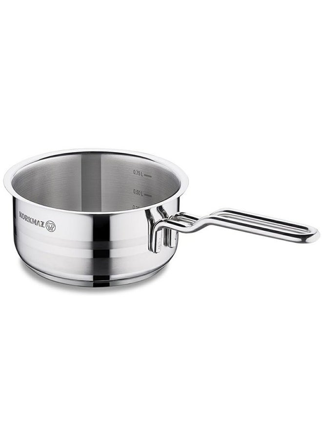 Korkmaz Korkmaz Astra 2 Saucepan 14 X 7 Cm 1.0 Ltr Silver - Image 1