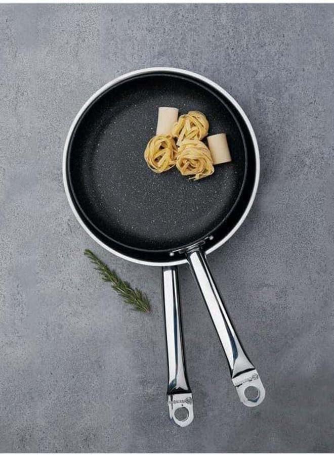 كوركماز مقلاة برو لاين نيرو 24X4.7 سم/1.5 لتر | مقلاة غير لاصقة مطلية بالجرانيت | مقلاة متوافقة مع الحث | سوداء - KA2832 - Image 4