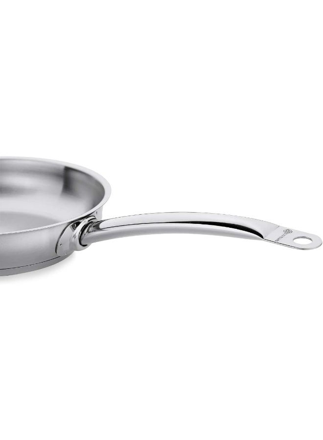 كوركماز Proline Satin Stainless Steel Frying Pan | Frying Pan | Omlette Cooking Pans | Induction Compatible Capsule Bottom (Small 16x4,2cm) Silver - Image 5