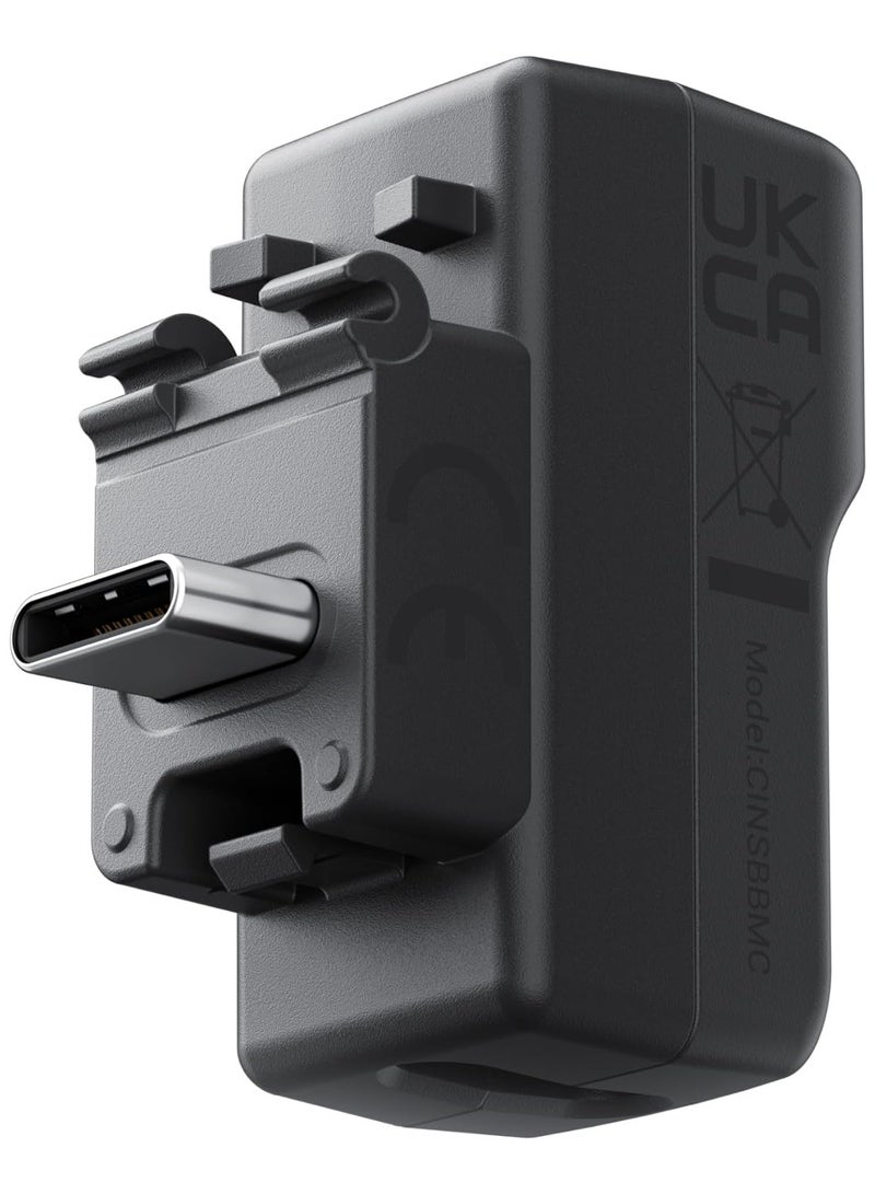 انستا 360 - X4 Mic Adapter for insta360 X4 Accessories, External Microphones Type C and 3.5mm Audio Ports Compatible with Insta 360 X4 Mic Adapter X4 Mic Adapter - Image 1